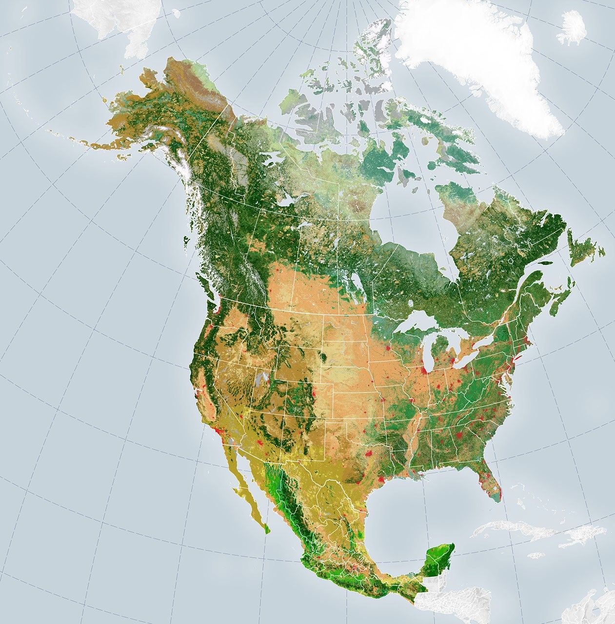 Satellite Mappers Have North America Covered