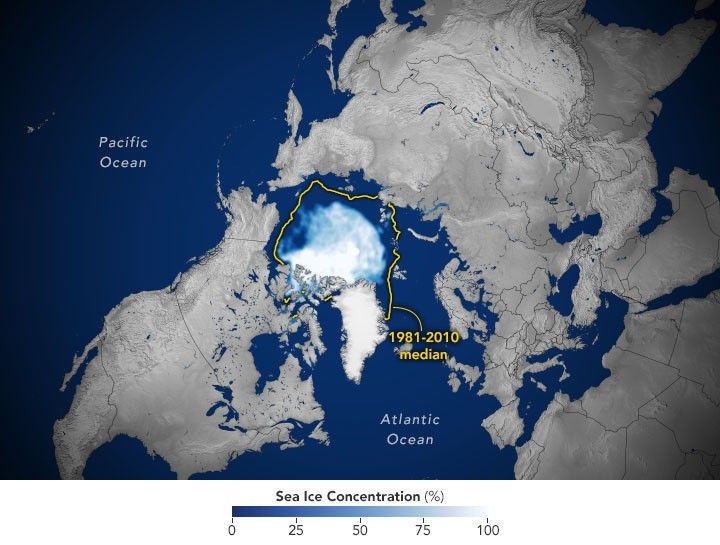 Arctic Sea Ice 12th-Lowest on Record