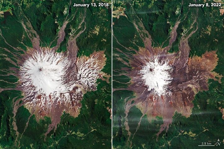 Chilean Volcano Low on Snow