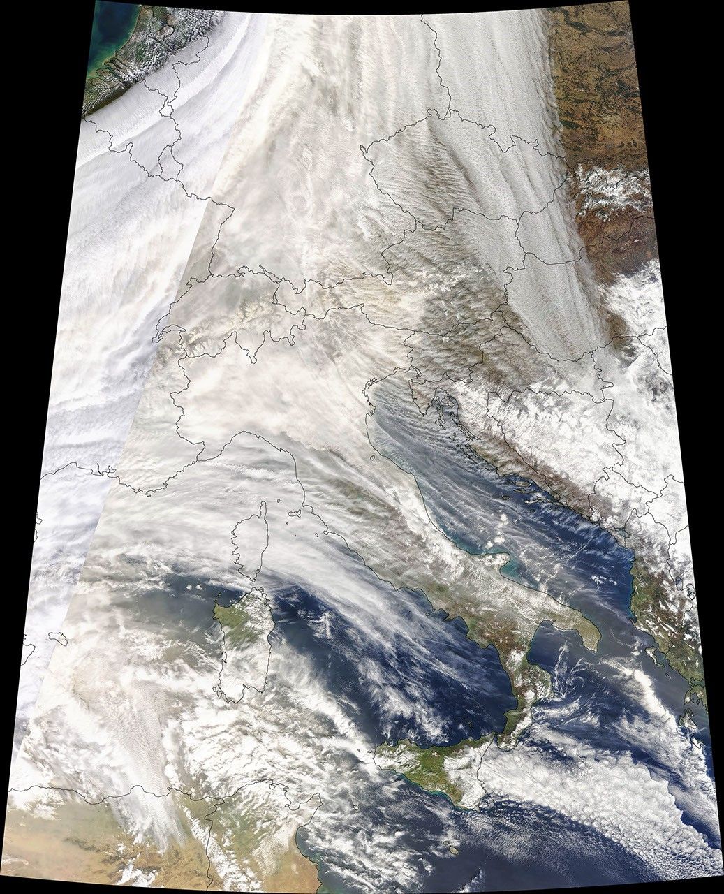 Dusty Storm Clouds Over Europe