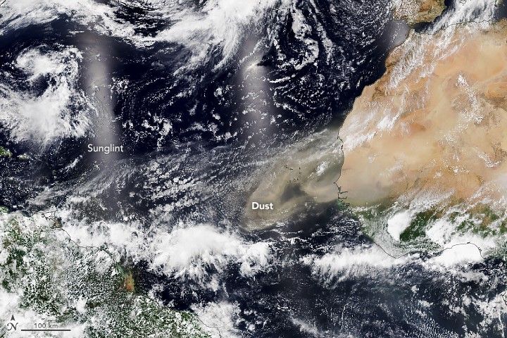 A Burst of Saharan Dust