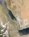 Dust Storm over the Red Sea