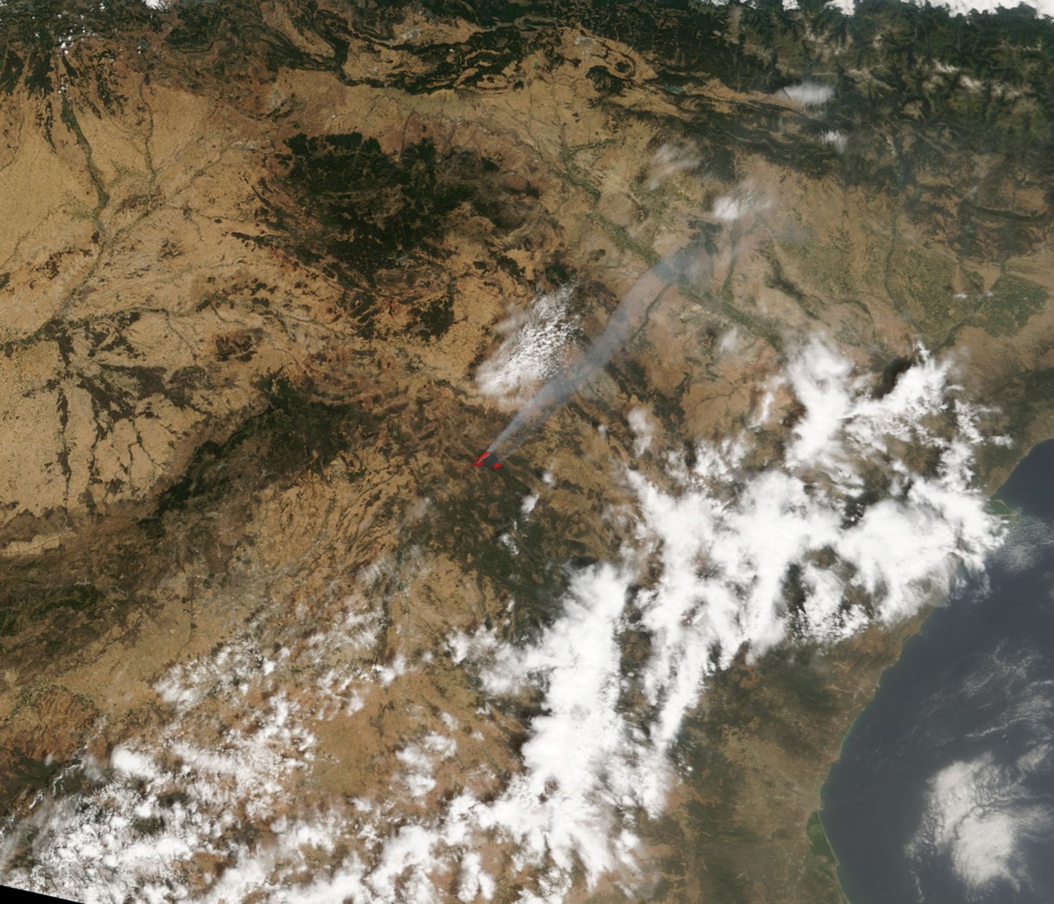 Fires in Northern Spain