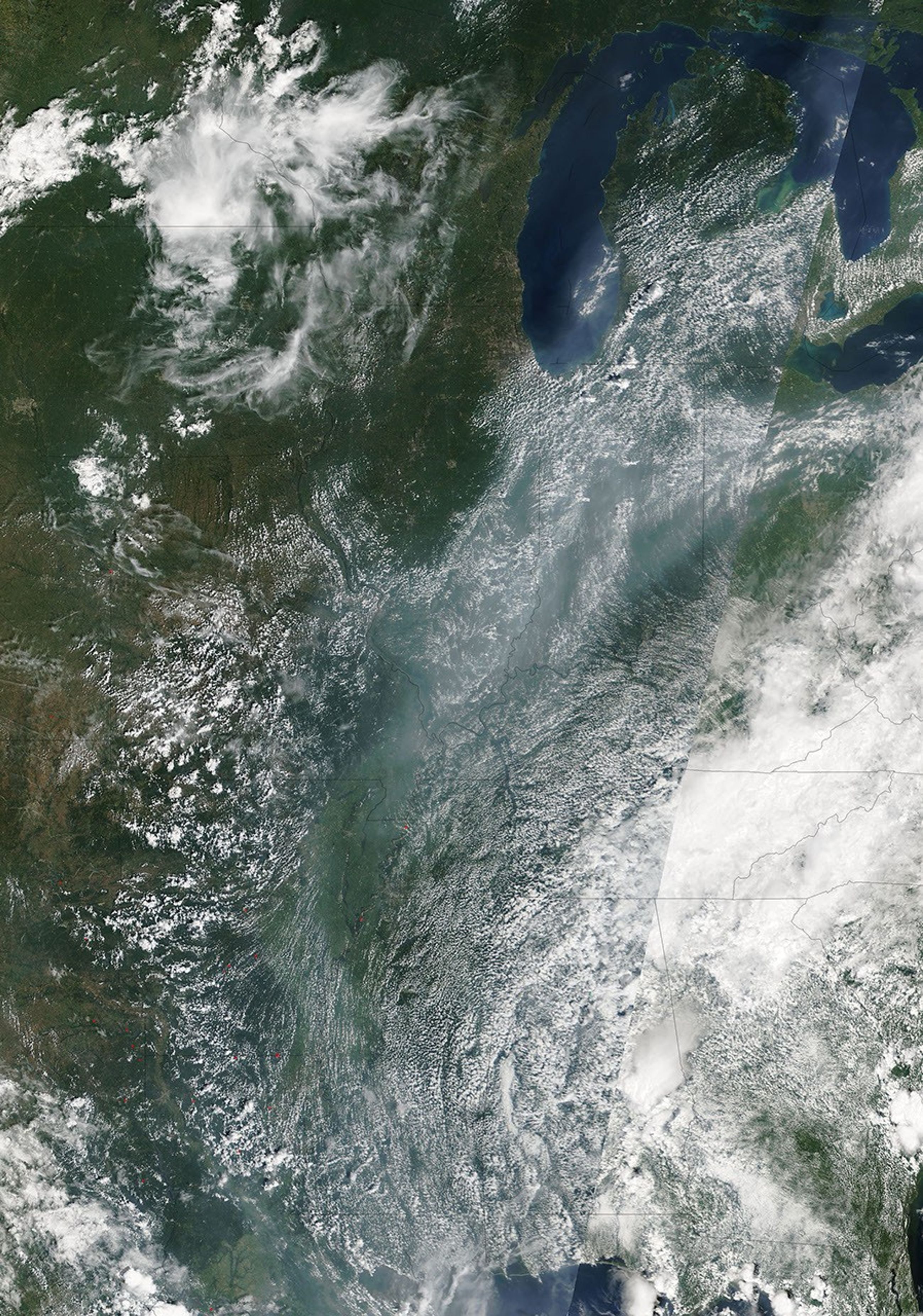 Haze Over the Midwestern United States