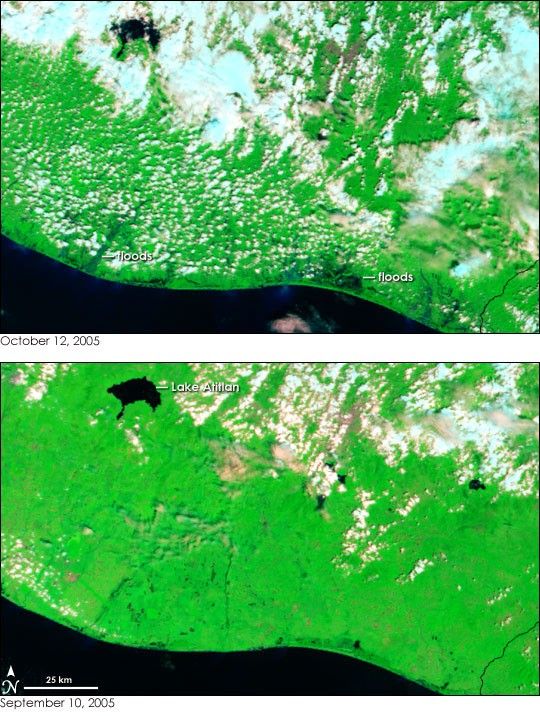 Hurricane Stan Floods Central America
