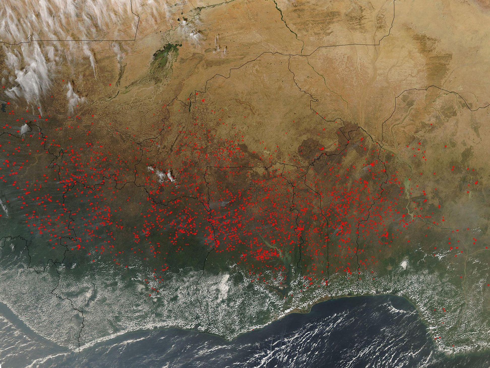 Fire Season in Northern Africa