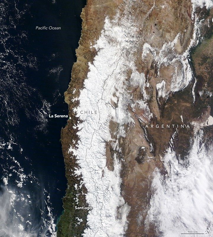 Snow Blanket for the Andes