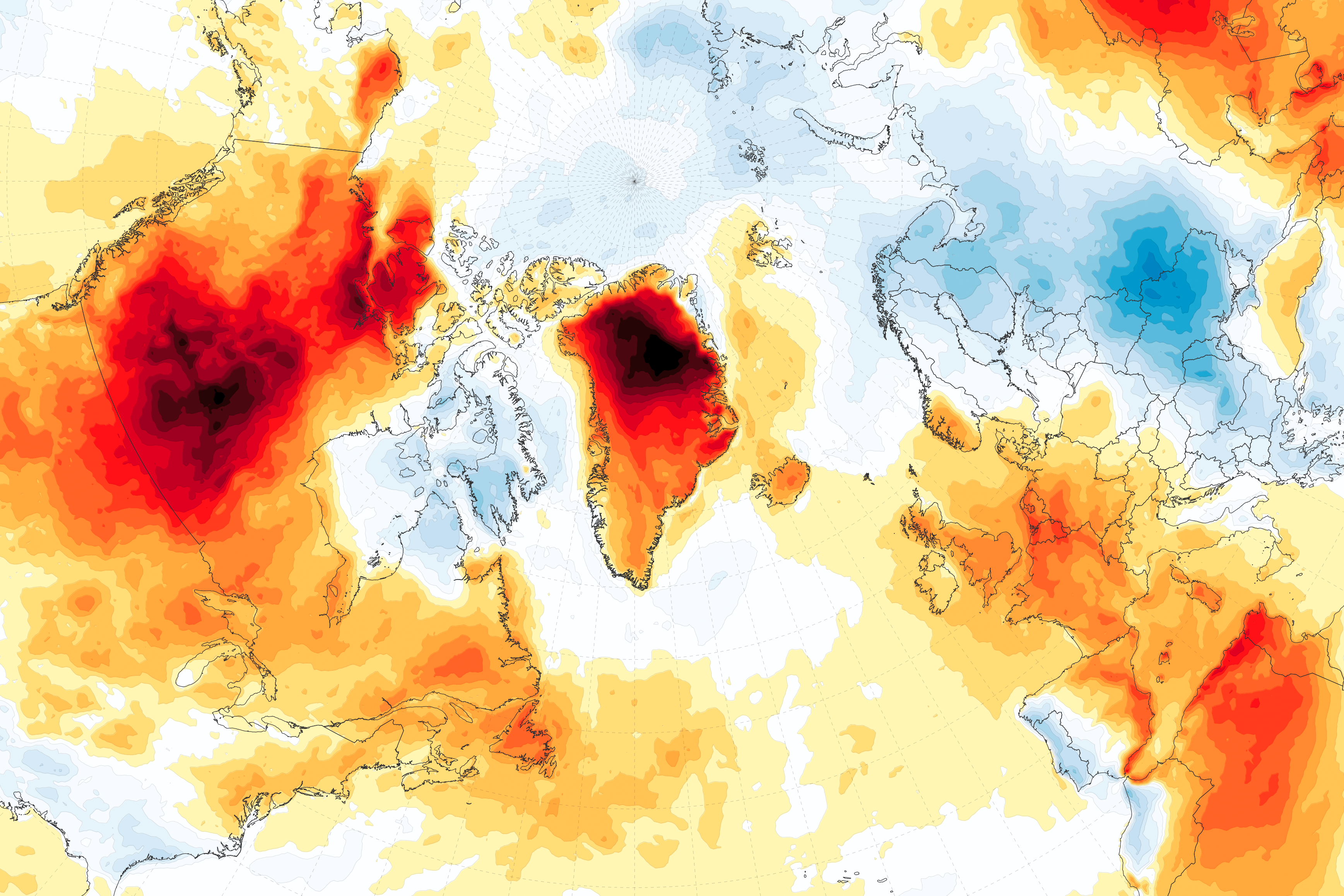 Late Season Melting in Greenland