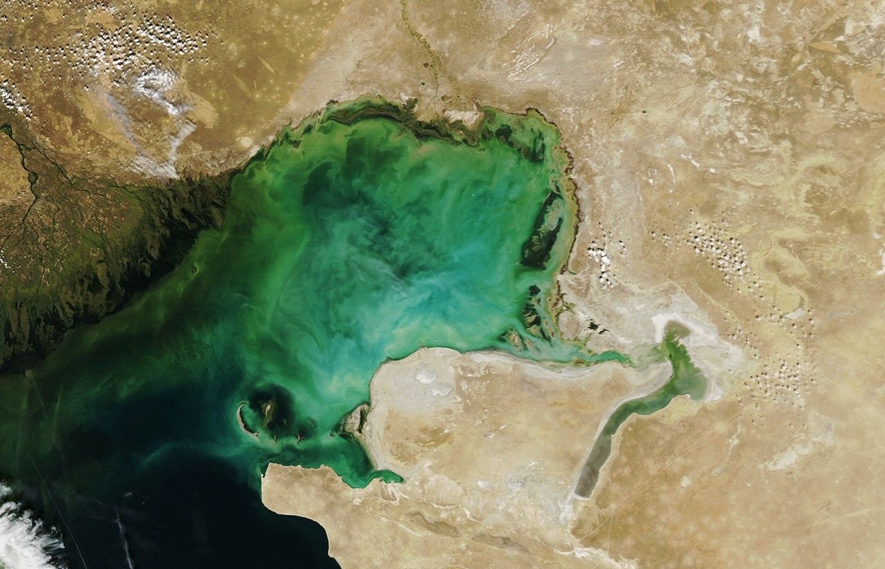 The Caspian Sea's Shrinking Coastline - NASA Science