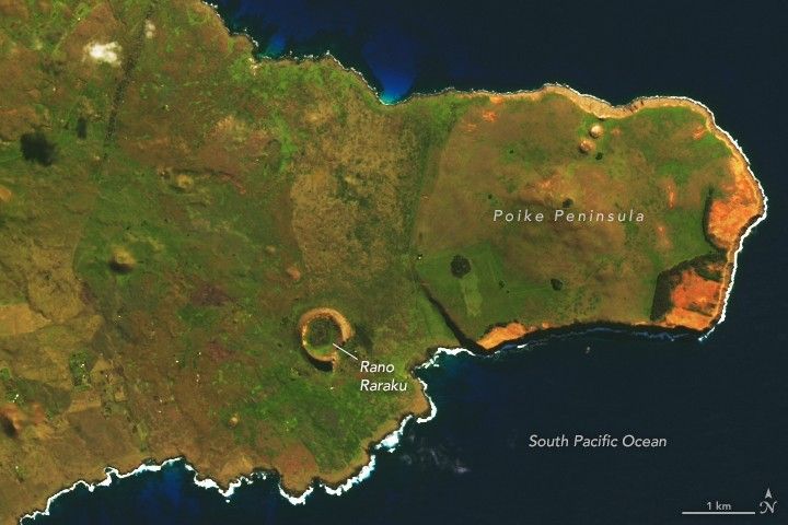 Fire on Easter Island