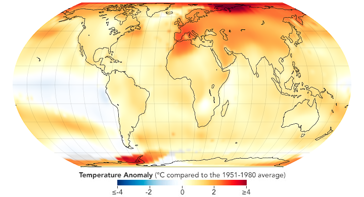2022 Tied for Fifth Warmest Year on Record