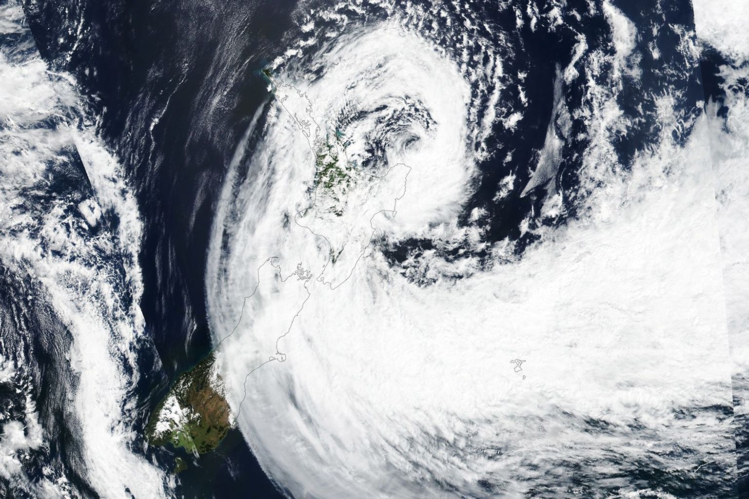 Cyclone Gabrielle Lashes New Zealand - NASA Science