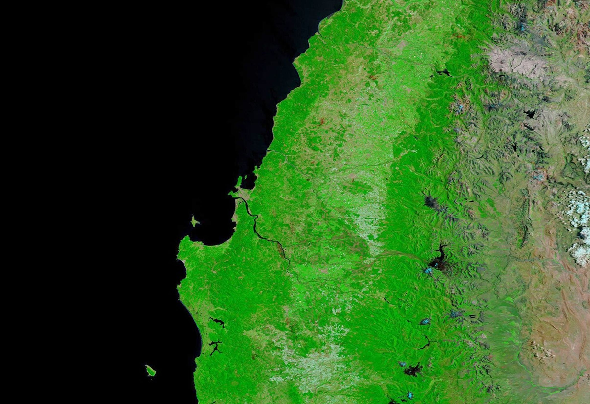 Fires Scar the Chilean Landscape