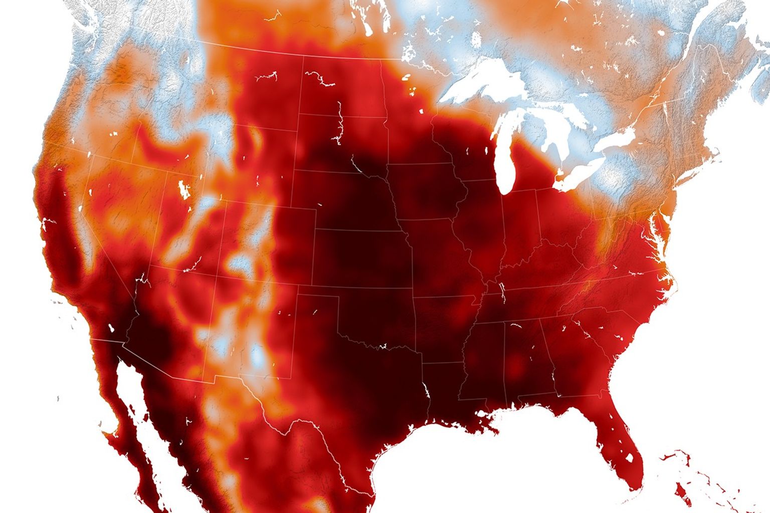 Heat Dome Descends on Central U.S. - NASA Science