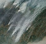 Wildfires Burn Near Hay River