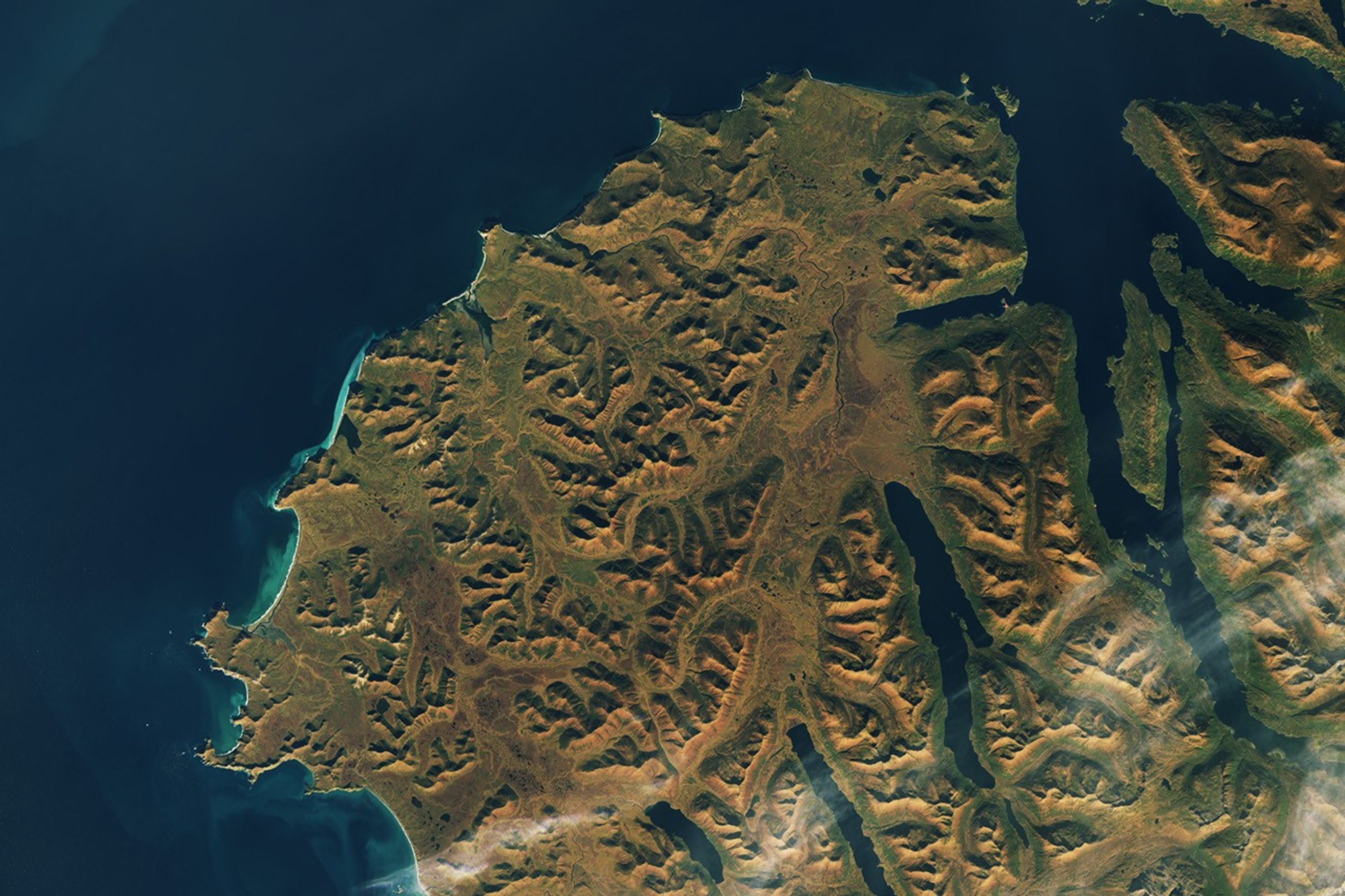 Warm Autumn Hues on Kodiak Island