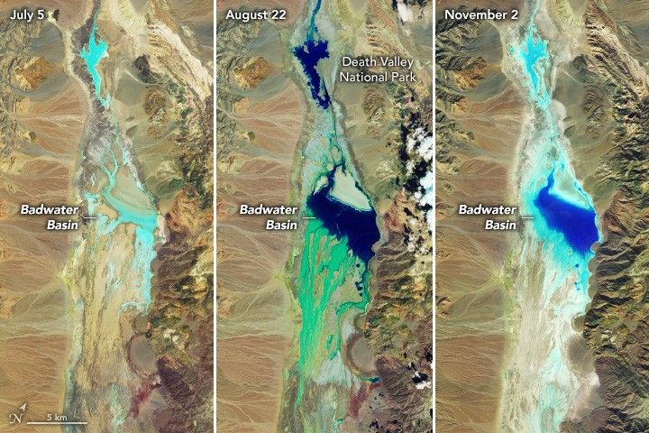 Floodwaters Fill Badwater Basin