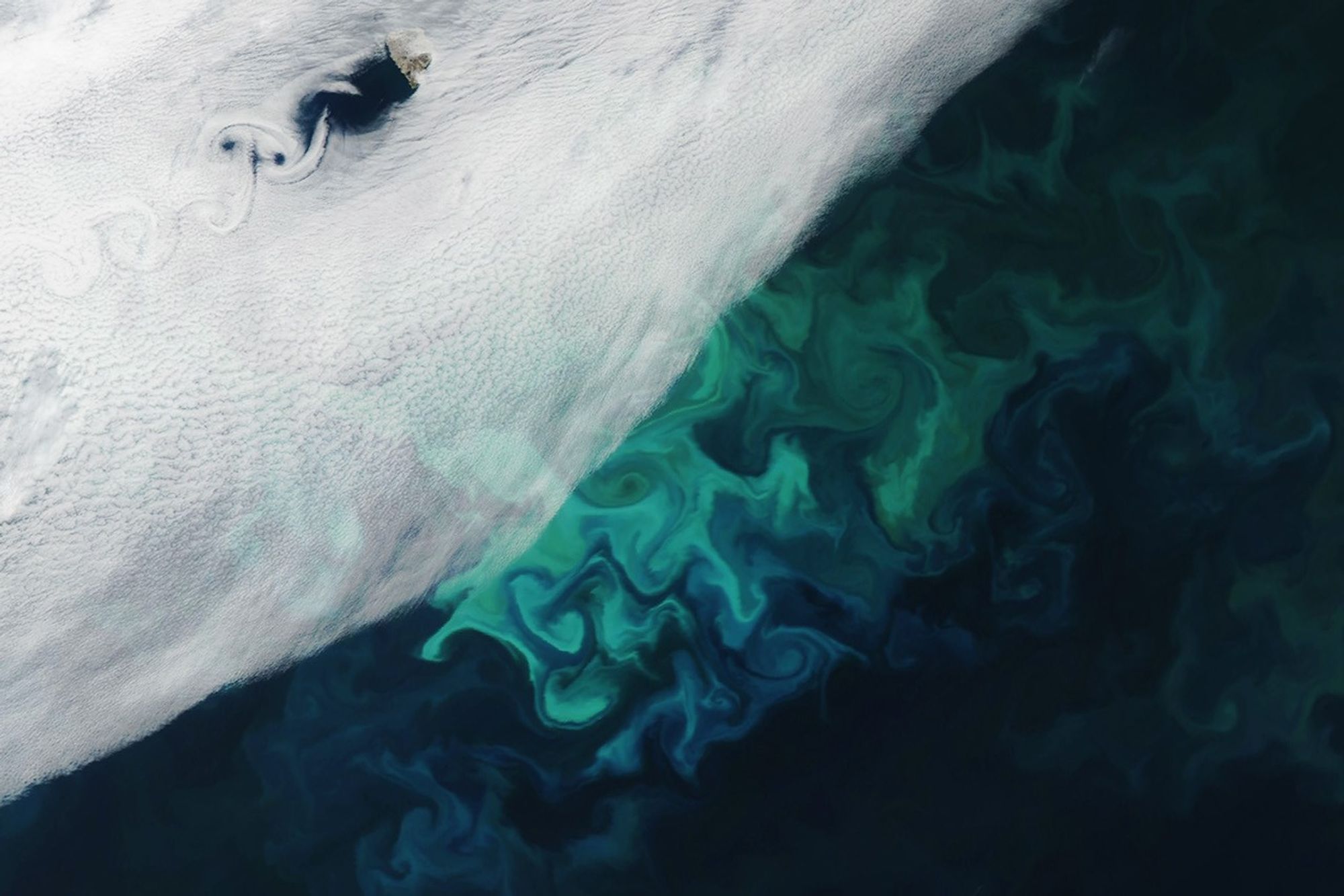 Swirls in the Sky and Sea - NASA Science