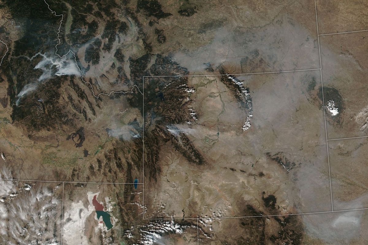 A Forest Fire in Western Wyoming - NASA Science