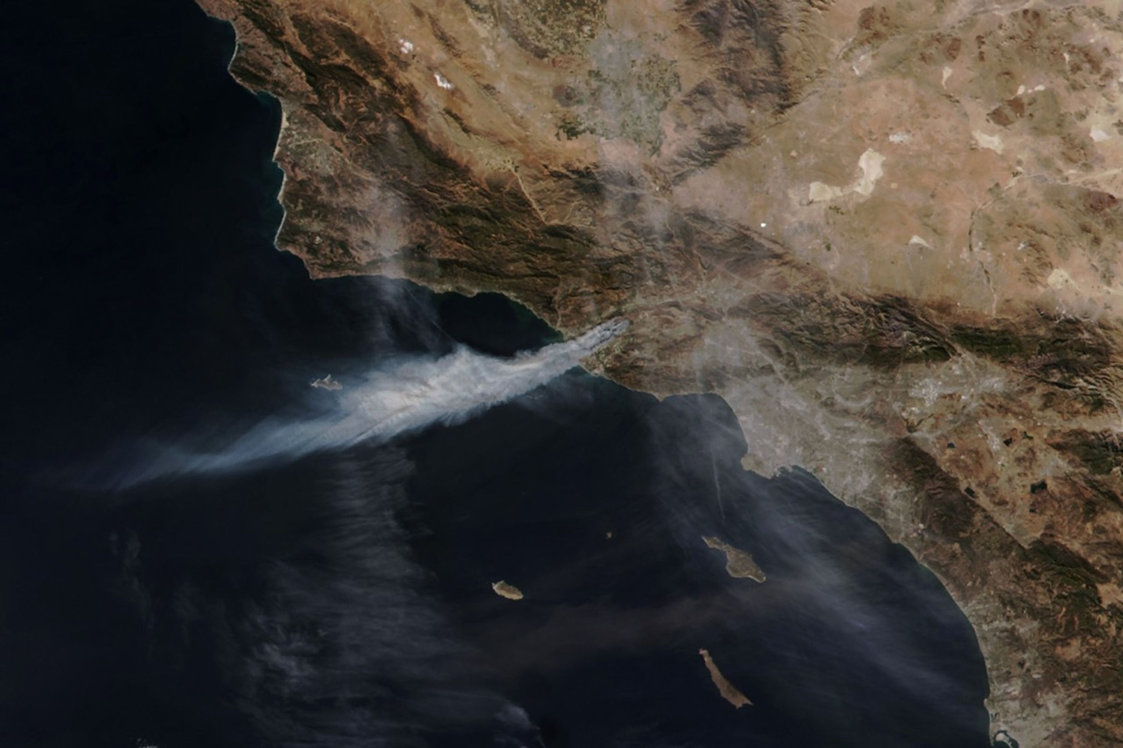 Windblown Smoke in Southern California