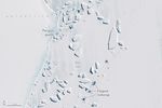 Antarctic Icebergs Show Their Colorful Undersides