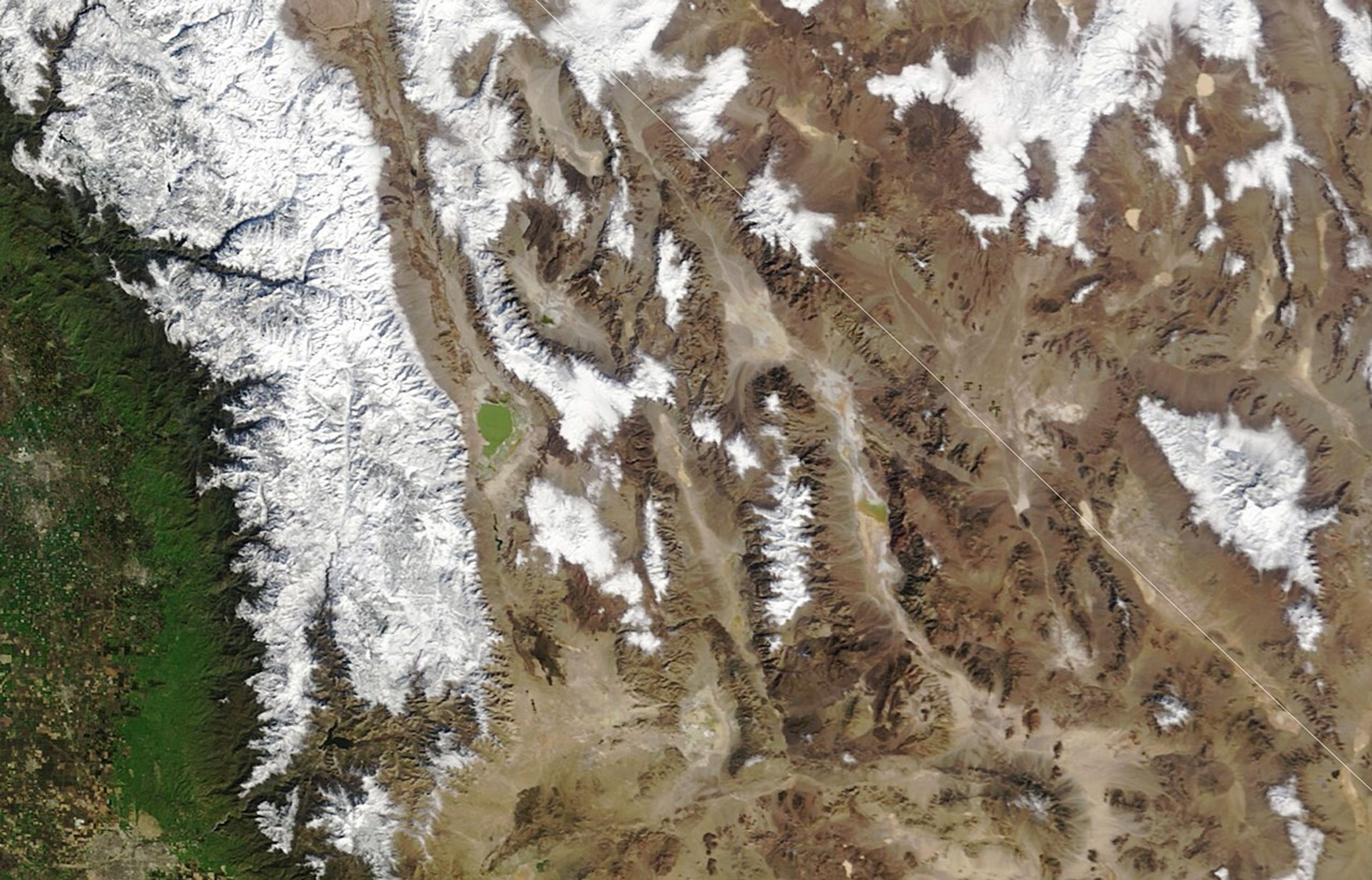 A Network of Dried Lakes