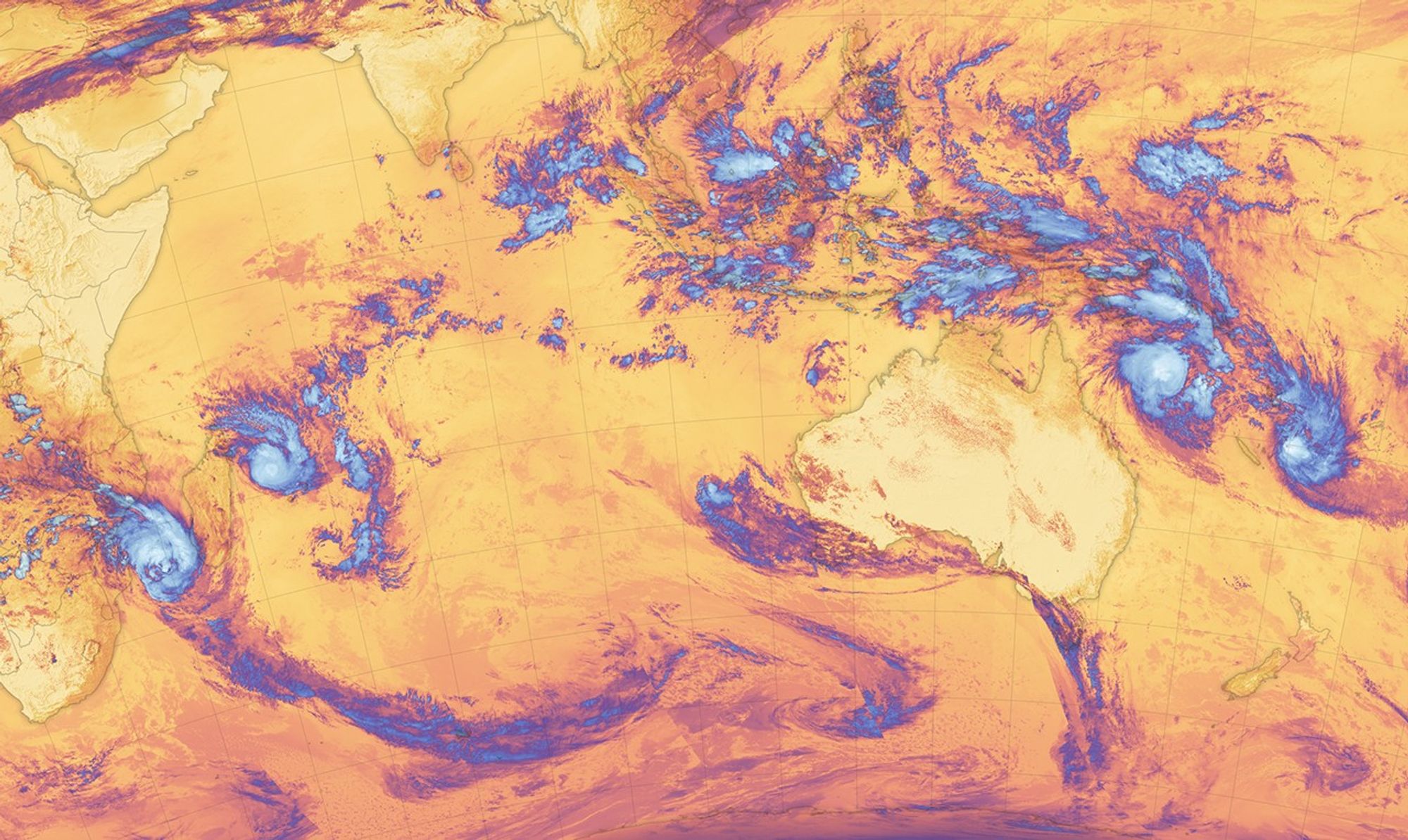 Cyclone Flurry in the Southern Hemisphere - NASA Science