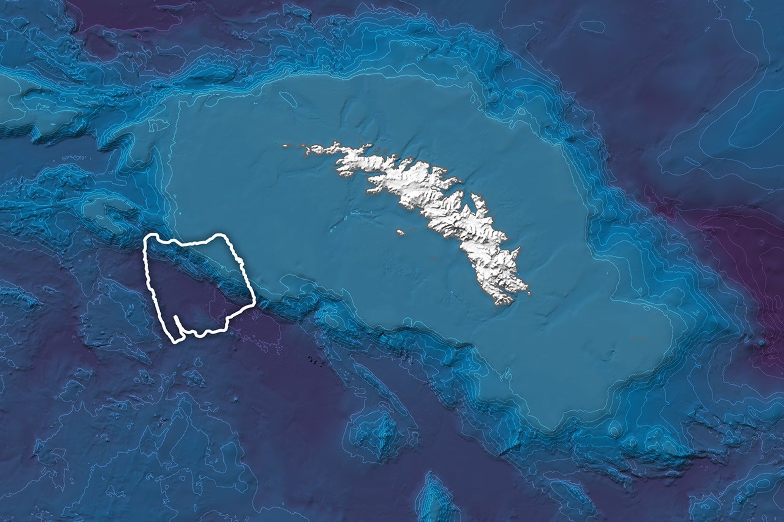 Iceberg Grinds to a Stop off South Georgia Island