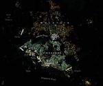 Singapore and Malaysia at Night