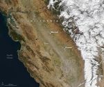 Dusty Skies in California Farm Country