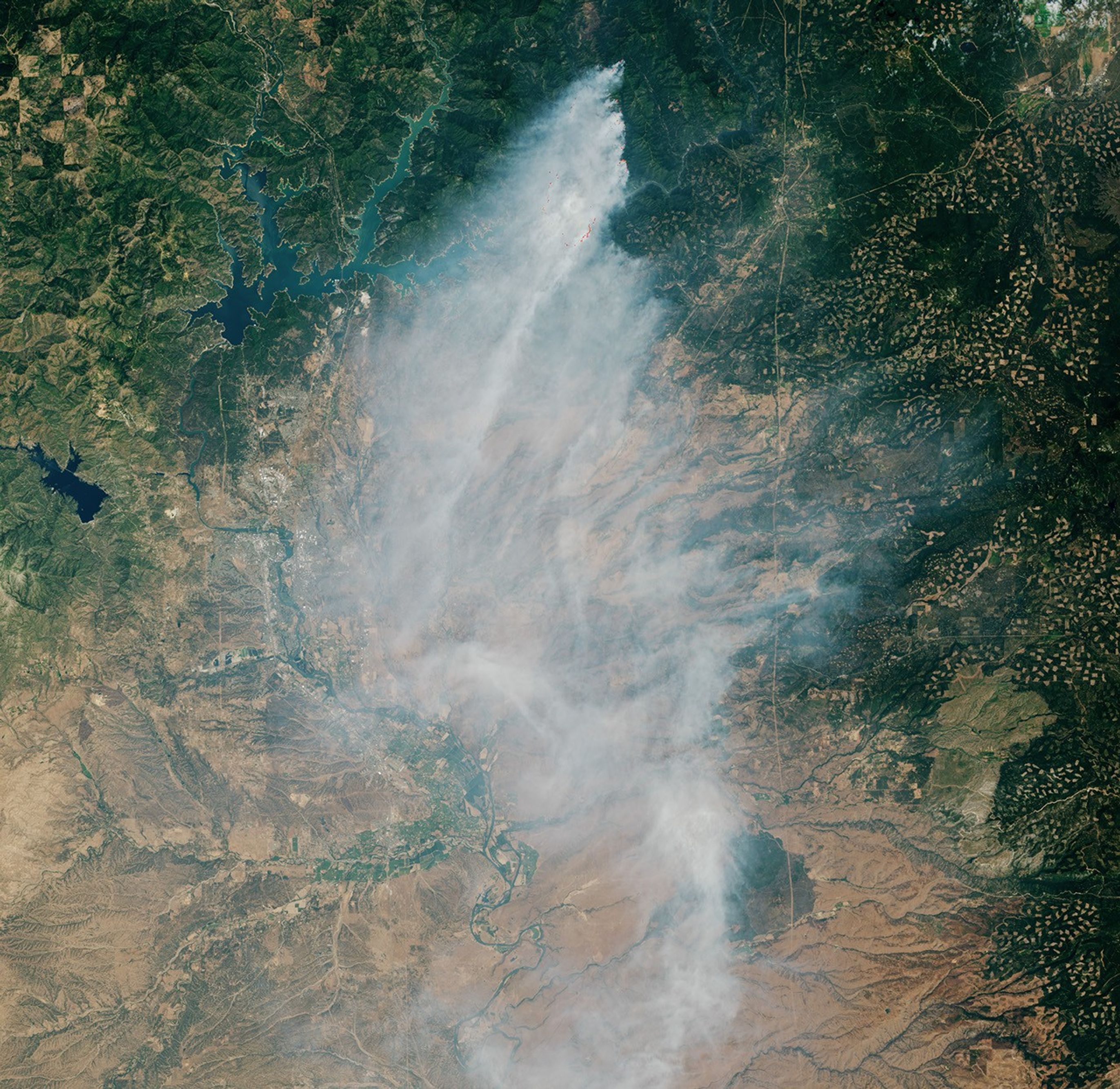 Wildfire Smoke Billows Over Northern California
