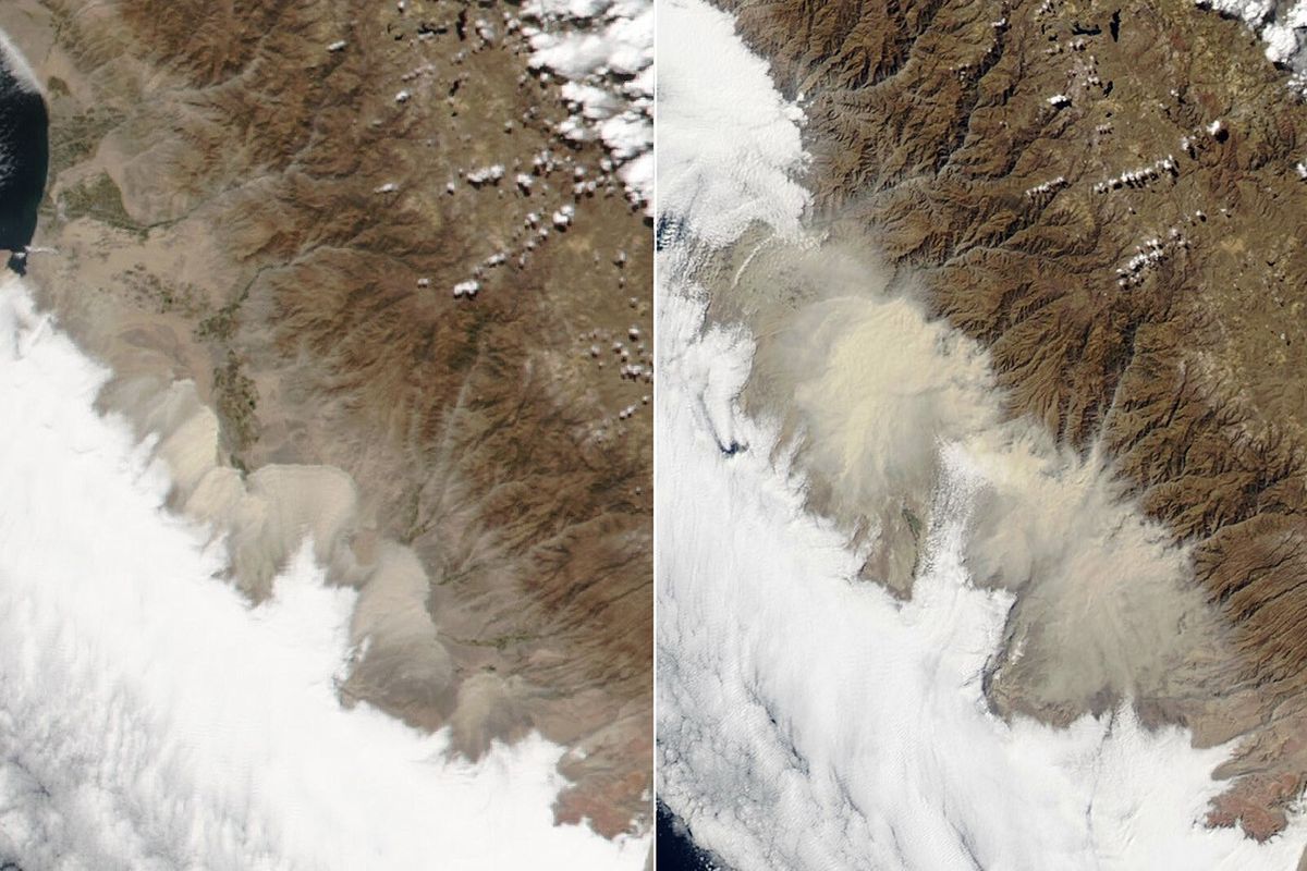 Dust Science Dust Engulfs Coastal Peru - NASA Science