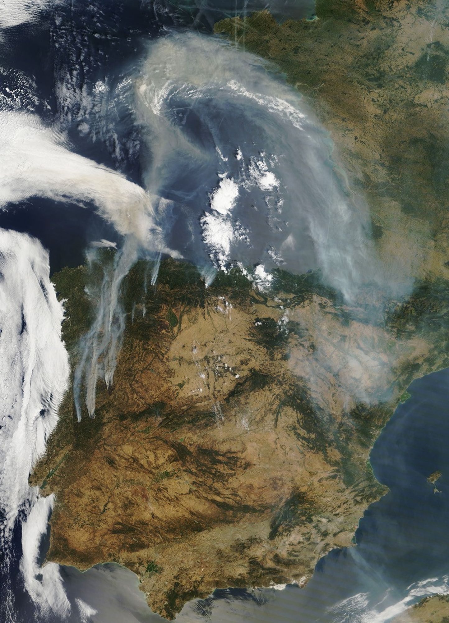 Smoke Blankets the Iberian Peninsula