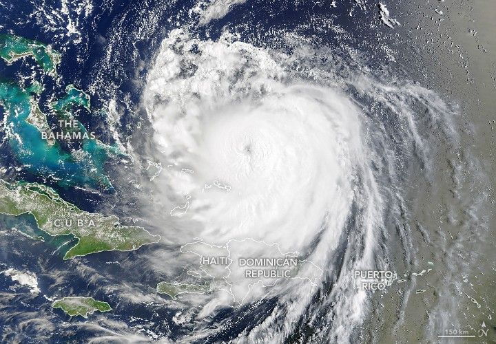 Hurricane Erin Roils in the Atlantic
