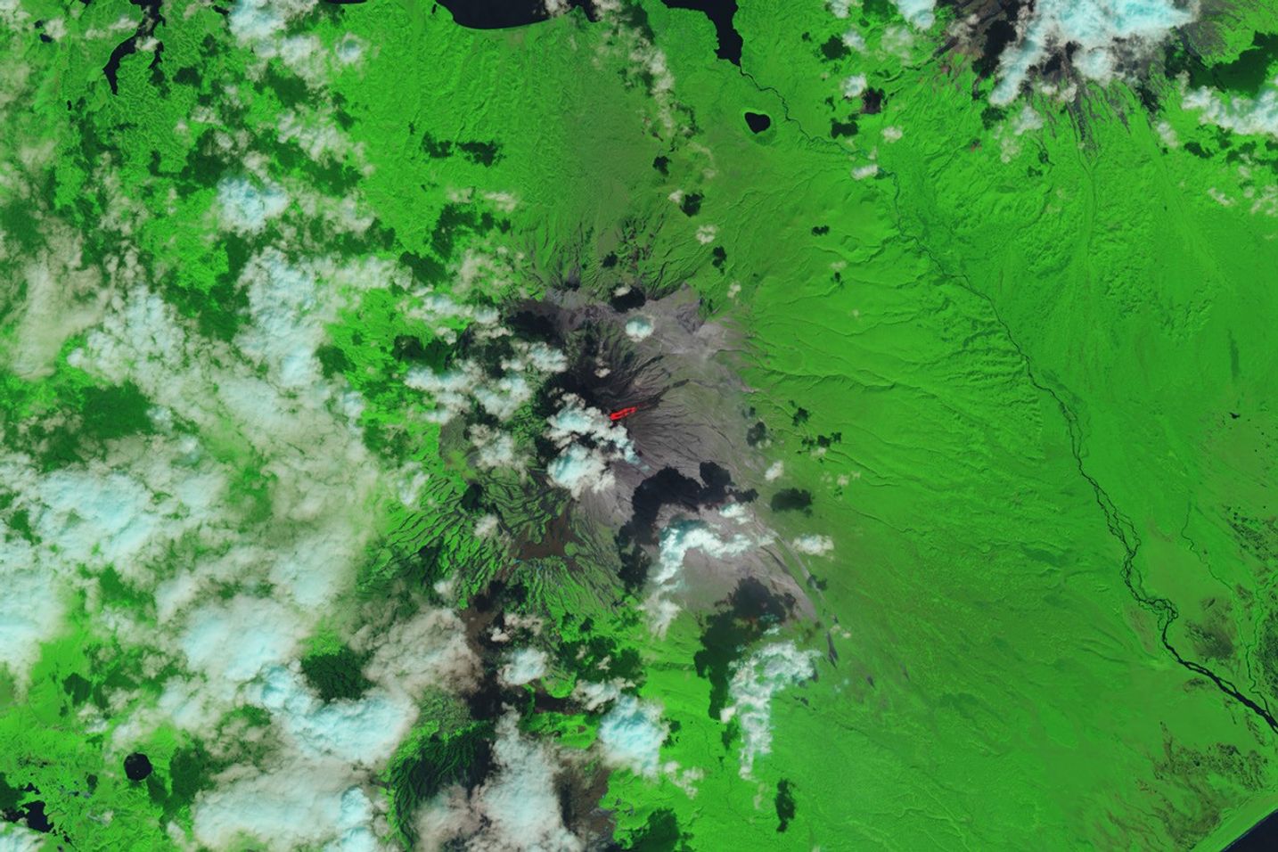 Mapping Kamchatka Earthquake Displacement