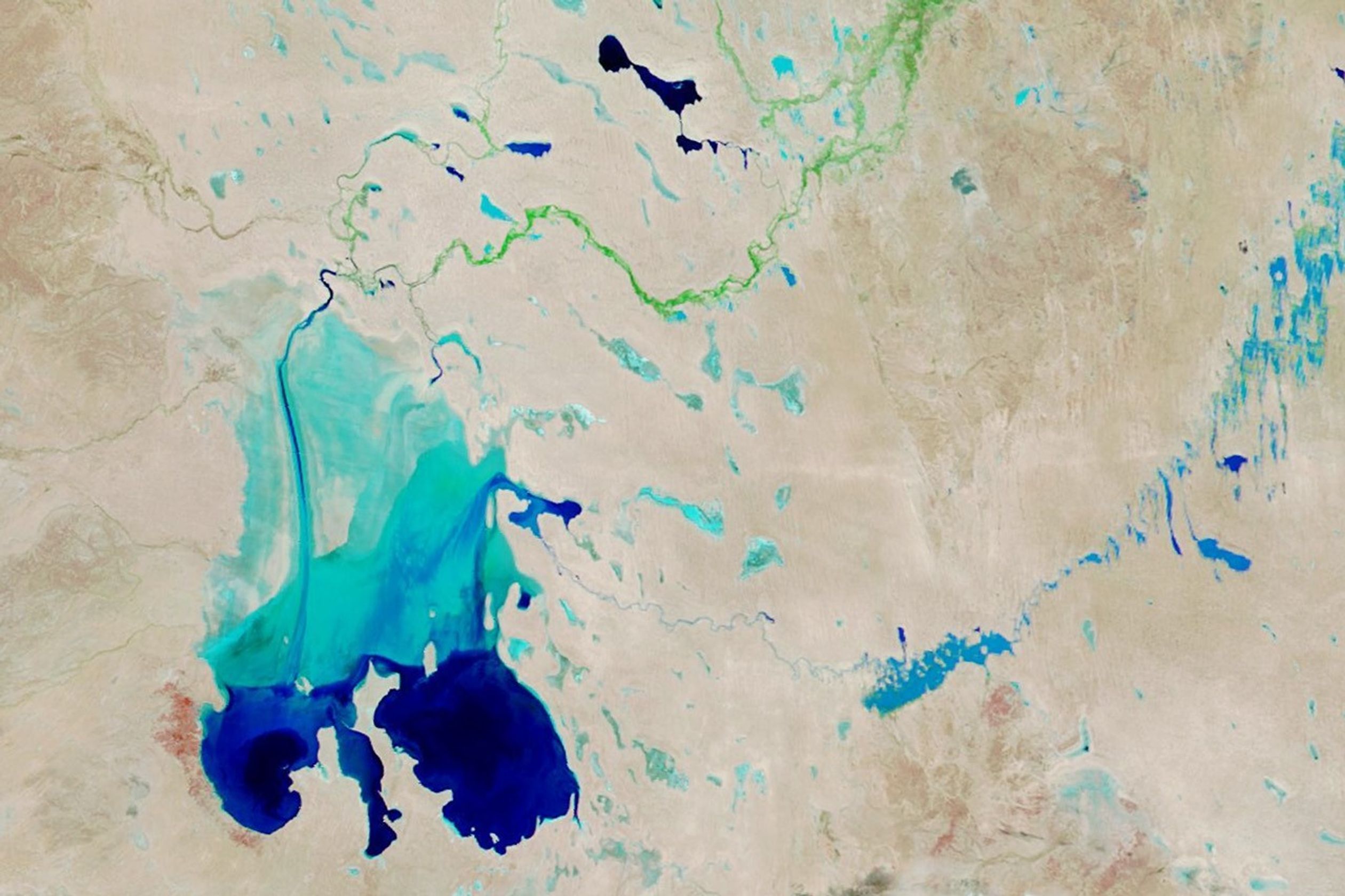 Cooper Creek Replenishes Lake Eyre