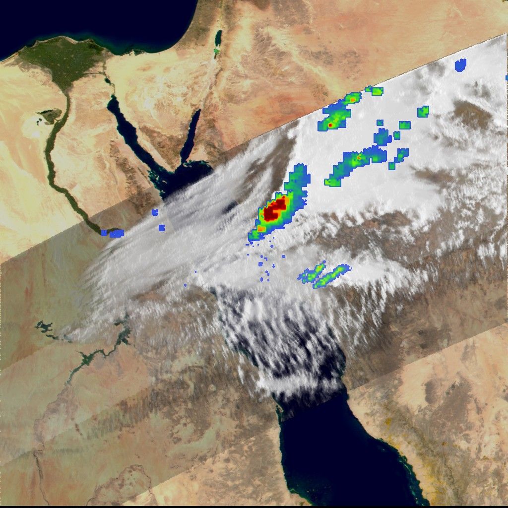 Severe Storm over the Red Sea