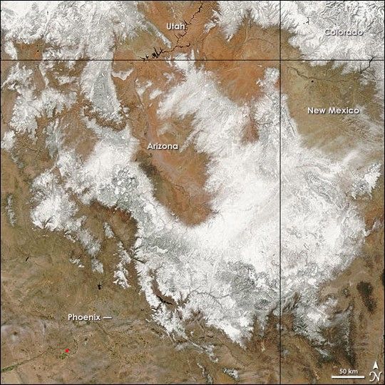 
			Snow in Arizona - NASA Science			