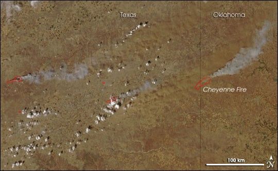 Fires in Texas Panhandle