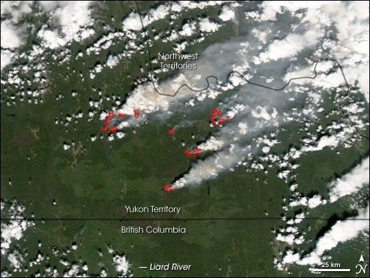 Fires in Canada’s Yukon Territory
