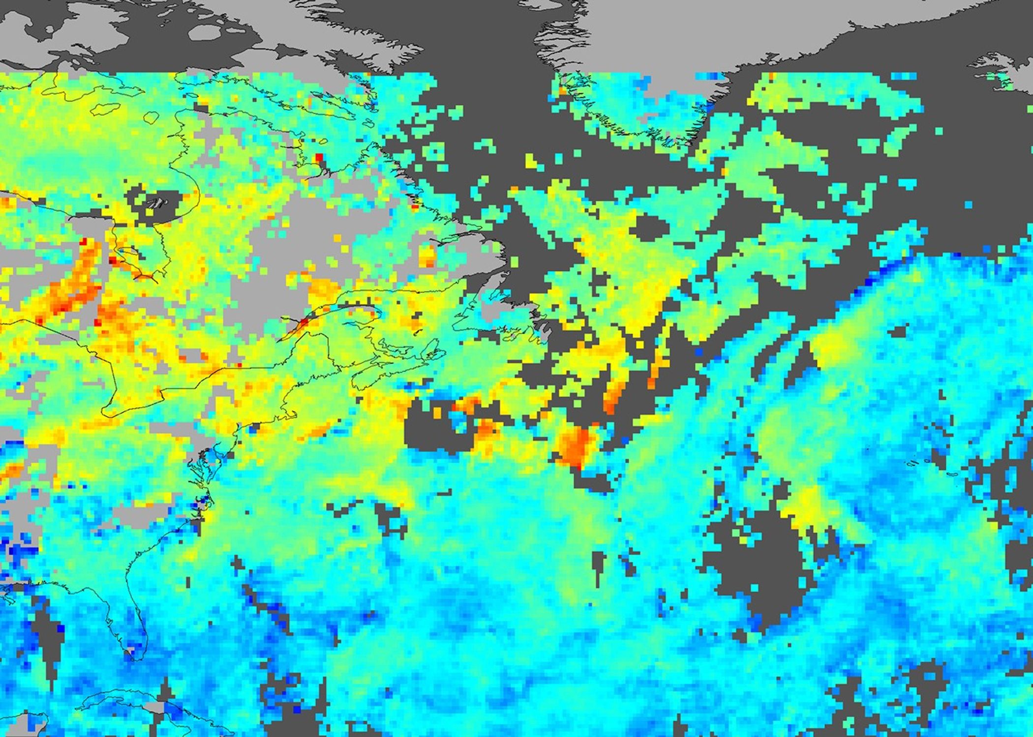 Haze over the Eastern United States