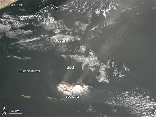 Dust Over the Gulf of Aden