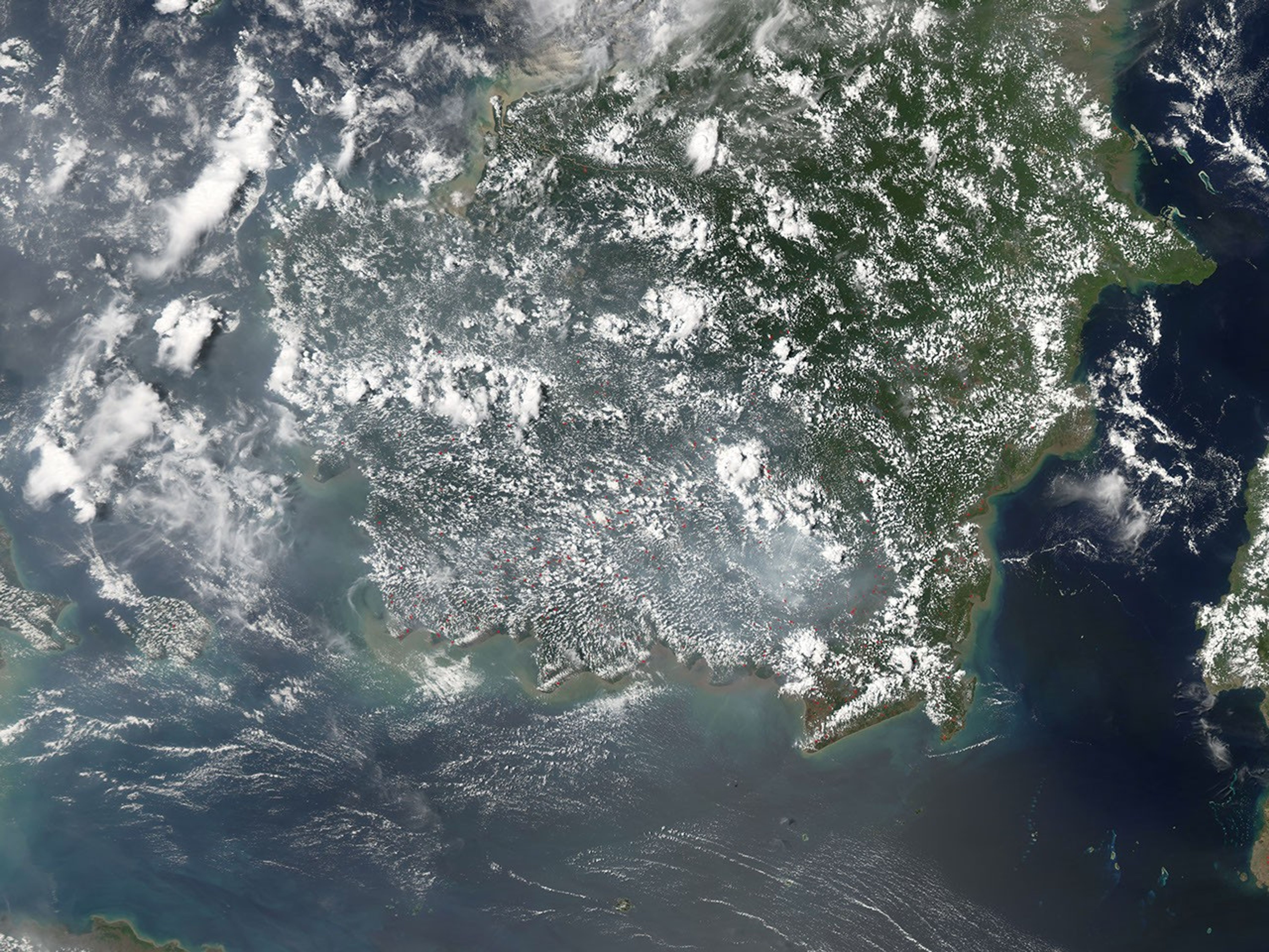 Fires on Borneo