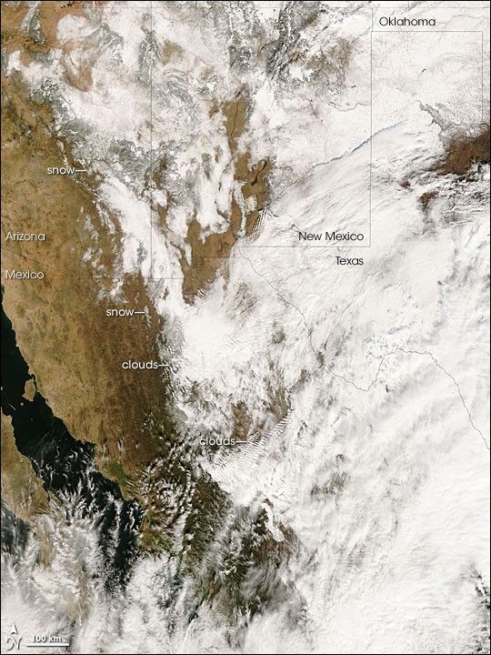 
			Snow in New Mexico, Arizona, and Northern Mexico - NASA Science			