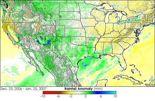 El Nino Rainfall Patterns over the United States - NASA Science