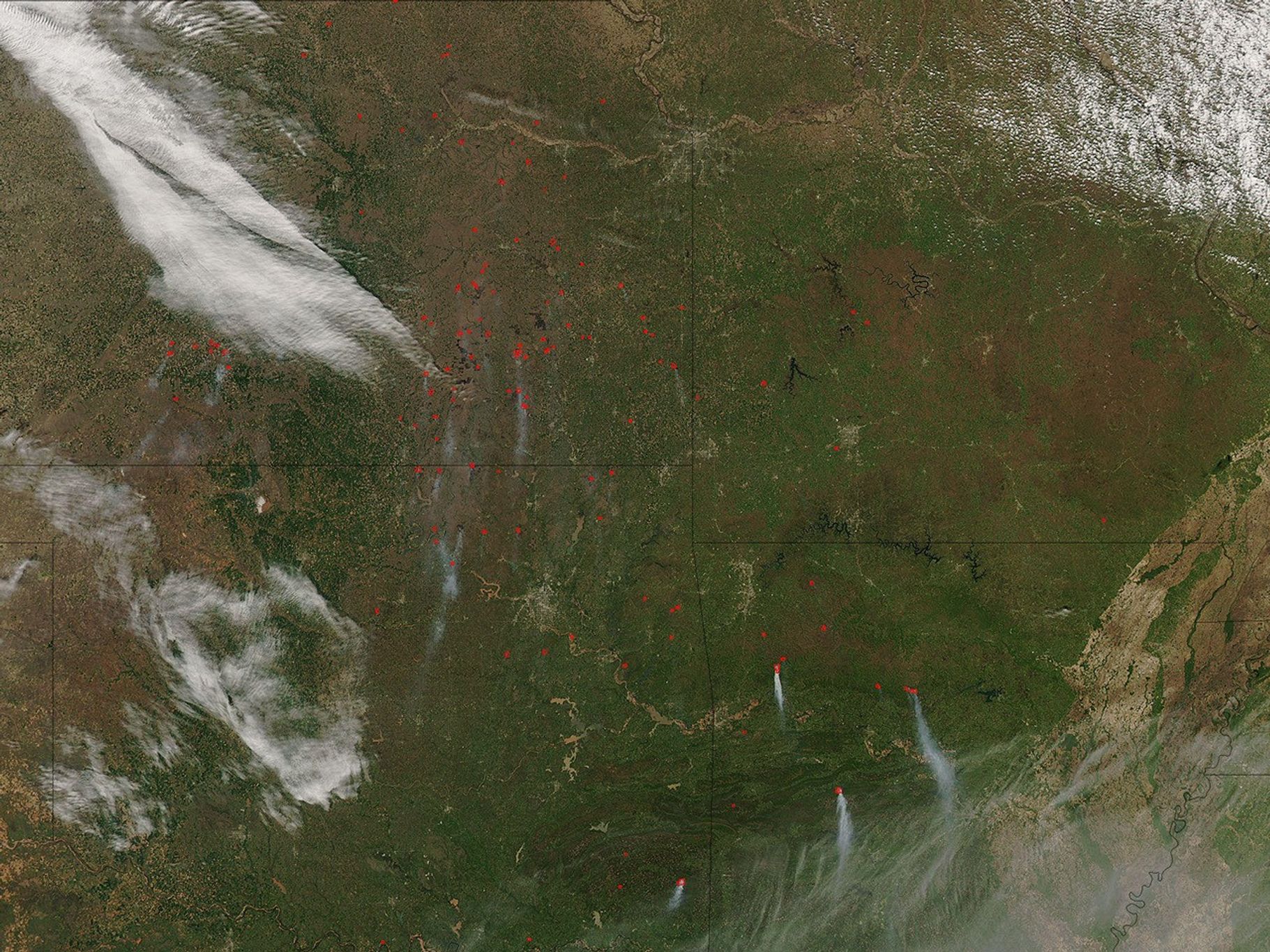 Fires in the Southern Midwest