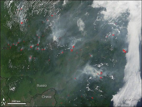 Fires in Russia&rsquo;s Far East