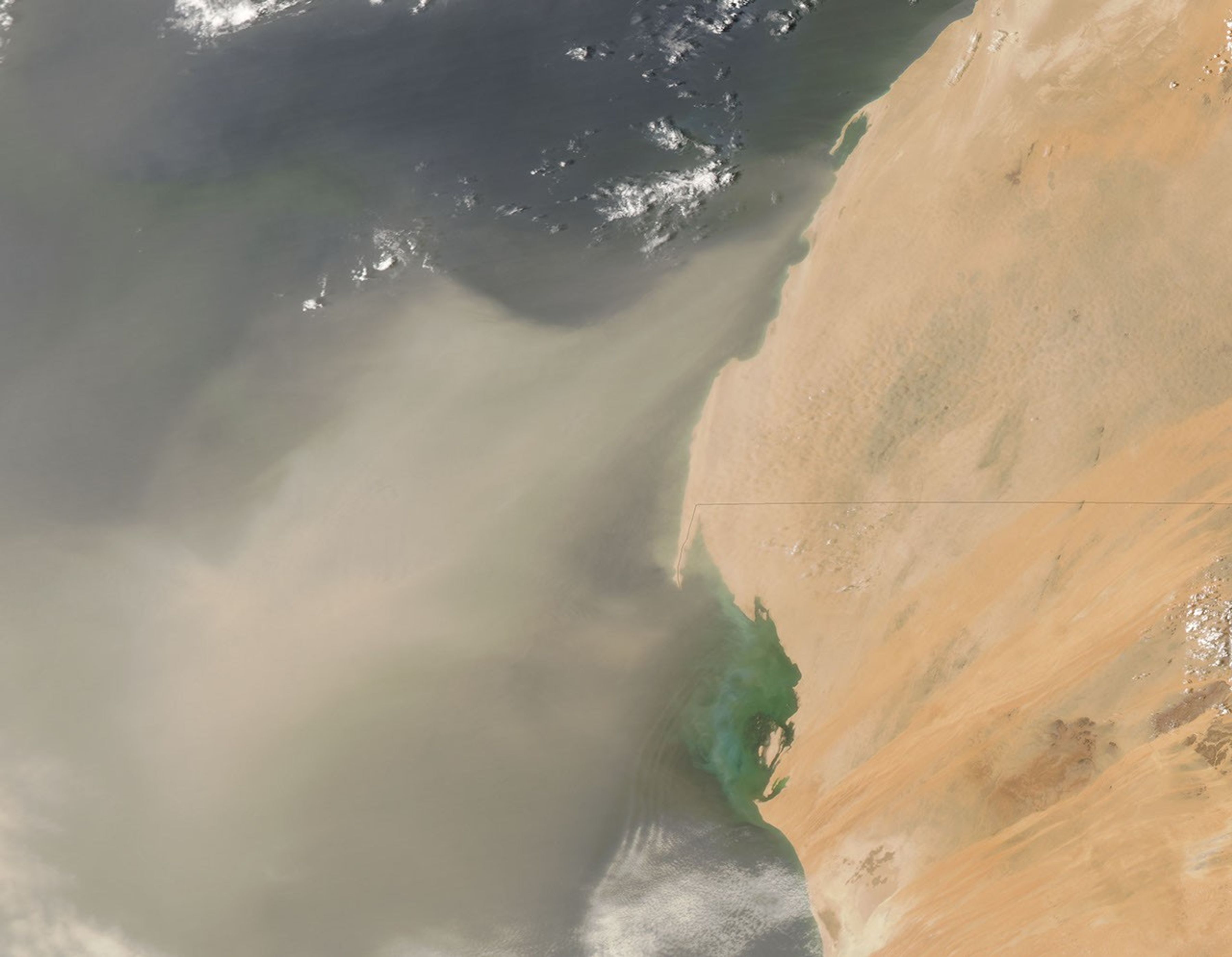 Dust Plume off Western Africa