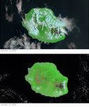 Réunion Island Volcano Erupts