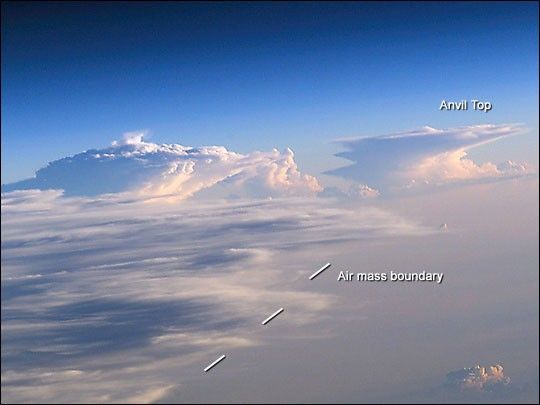 Anvil Tops of Thunderstorms